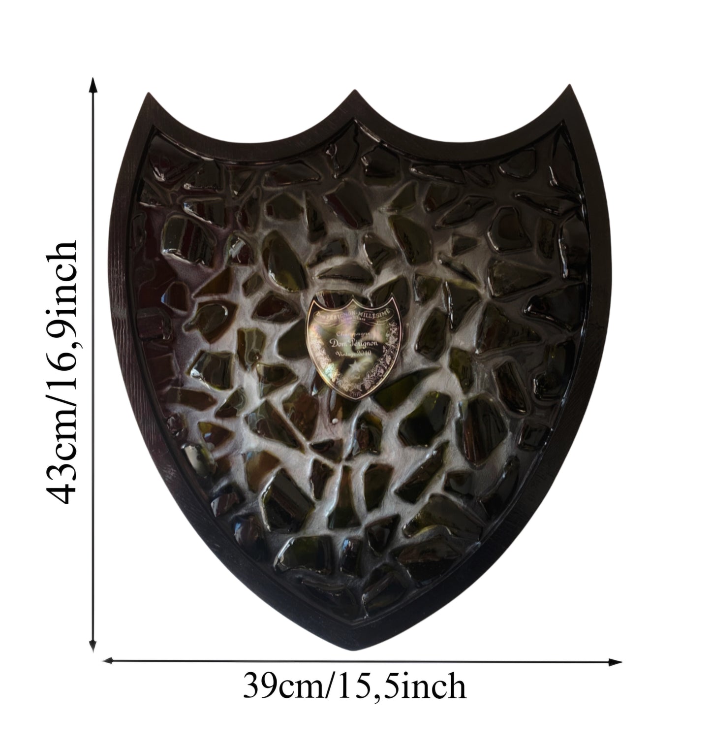 Dom Pérignon Bouclier Peinture Vintage 2010 Lady Gaga Édition Limitée