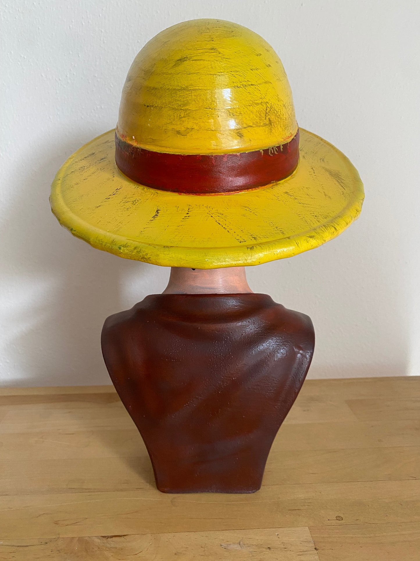 Monkey D. Luffy Statua 3D One Piece Busto Cappello di Paia