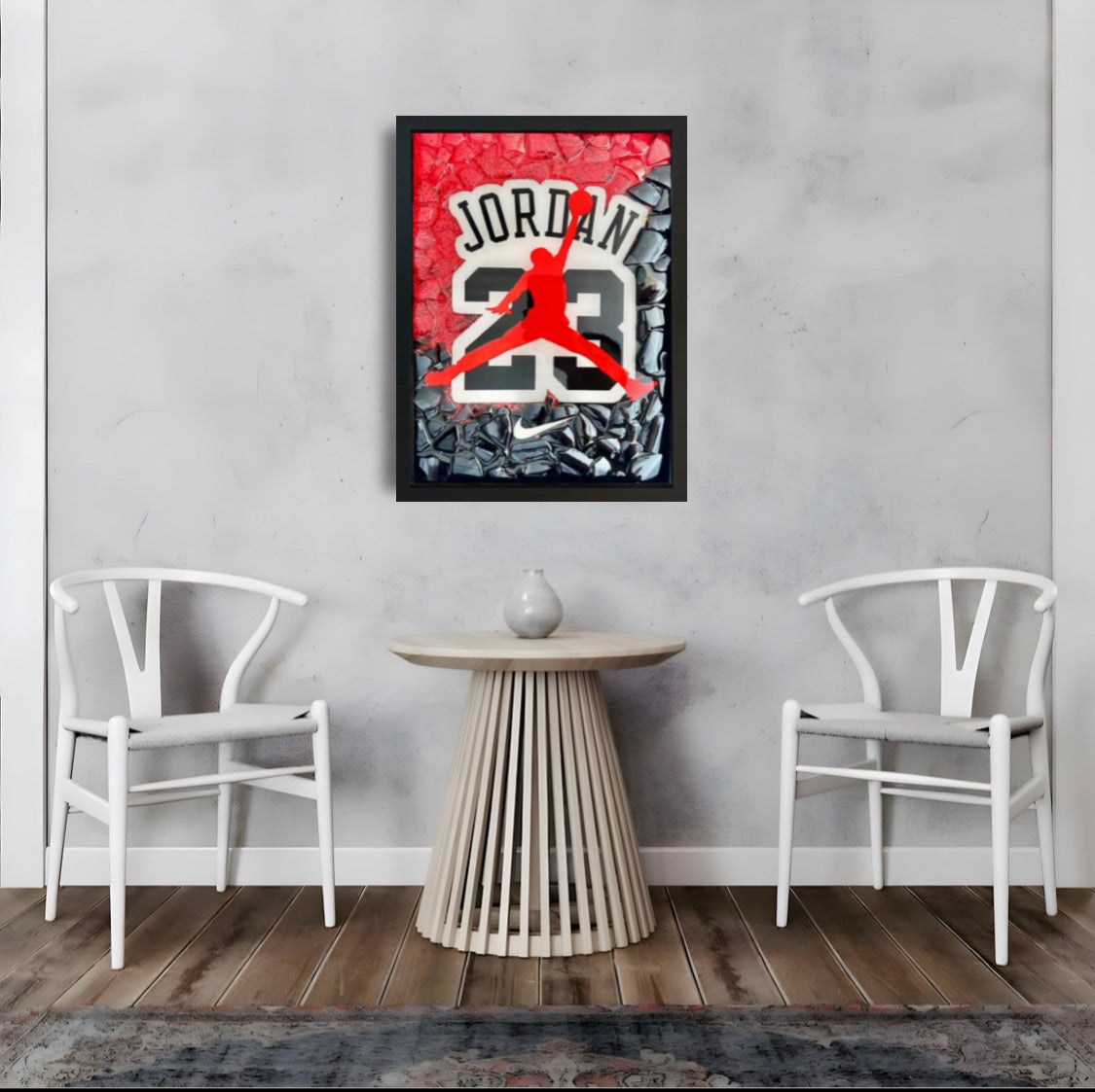 Quadro Air Jordan 23 con Vetro