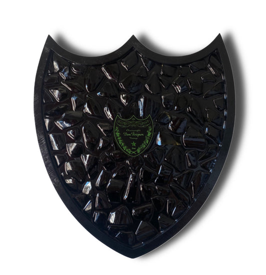 Dom Pèrignon Vintage Luminous green shield painting