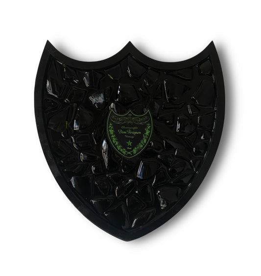 Dom Pèrignon Vintage Luminous green shield painting