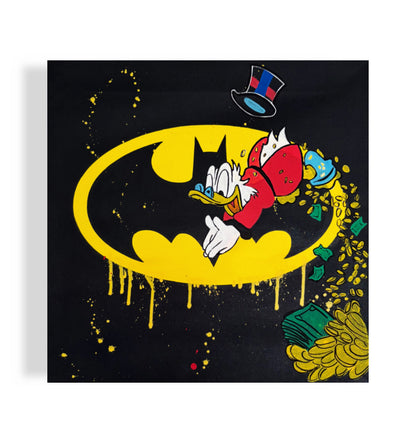 Dipinto Scrooge McDuck Dollari x Batman