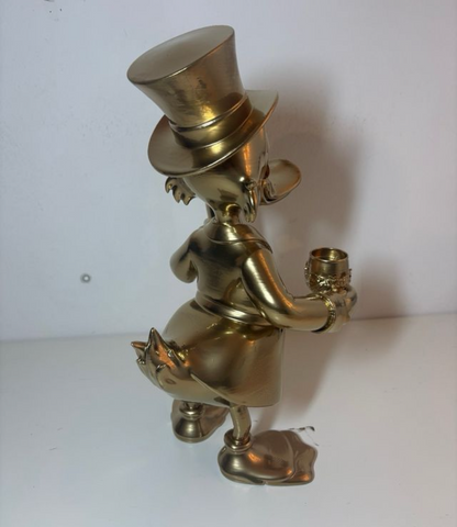 Scrooge Mc Duck Statua 3D con Calice di Vino e Bottiglia