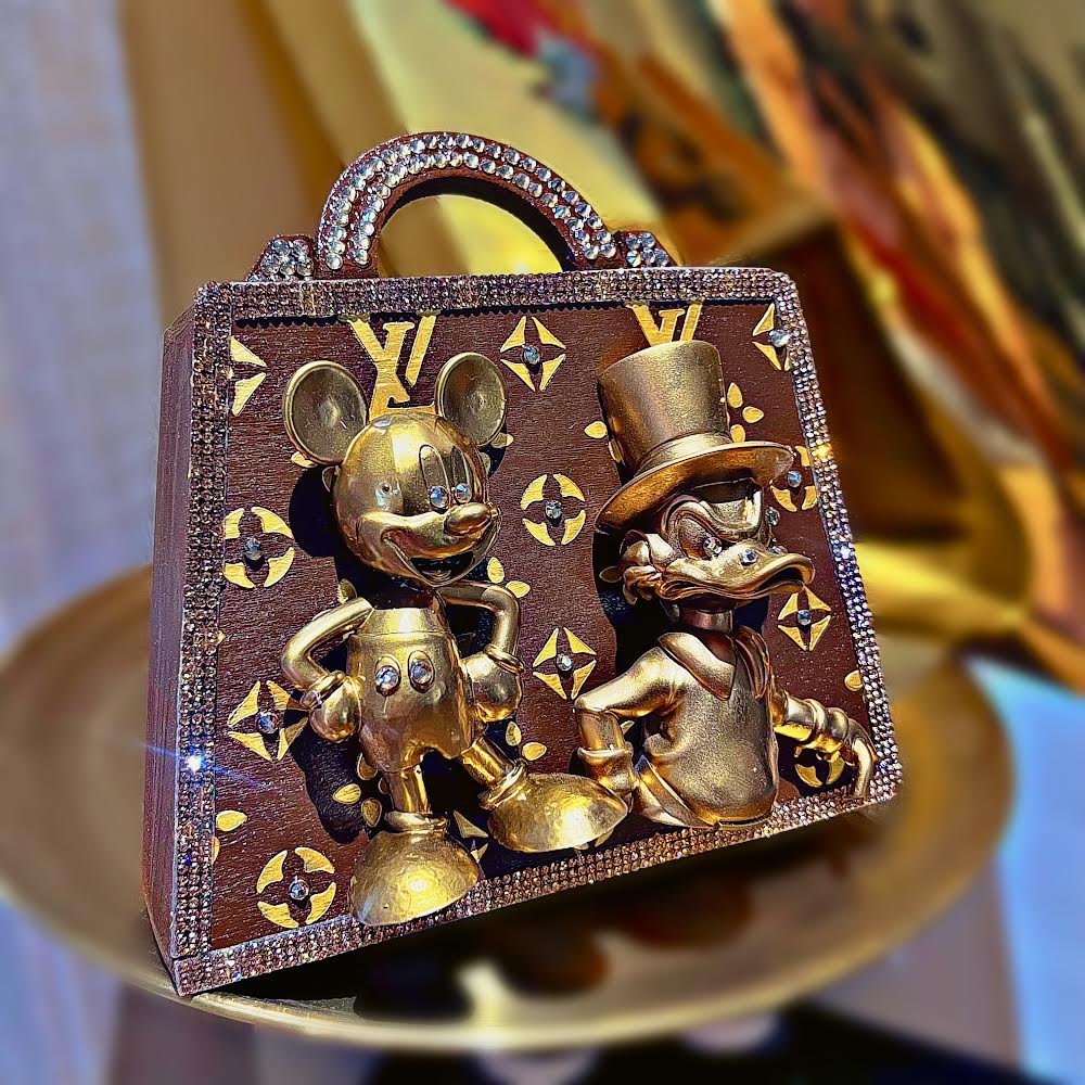 Borsa in Legno Topolino Scrooge Louis Vuitton