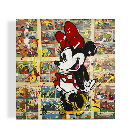 Dipinto Minnie Fumetto Pop Art