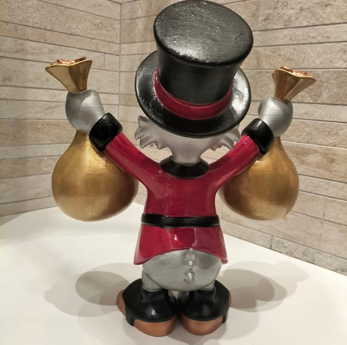 Statua Scrooge Mc Duck Classico con Soldi e Bottino