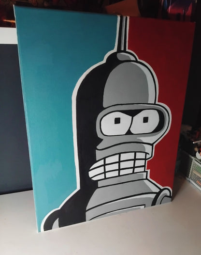 Tela Bender Robot Futurama