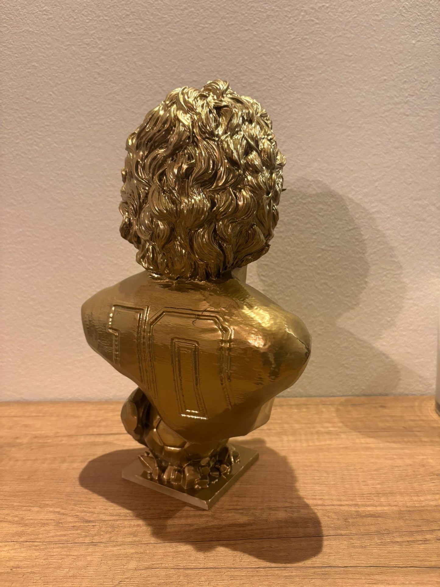 Maradona Statua 3D Oro con Maglia N 10