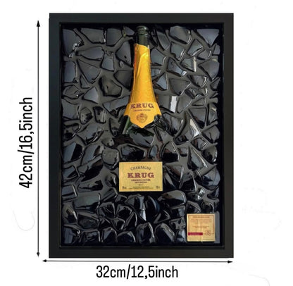 Quadro Bottiglia Krug Grande Cuvée con Resina