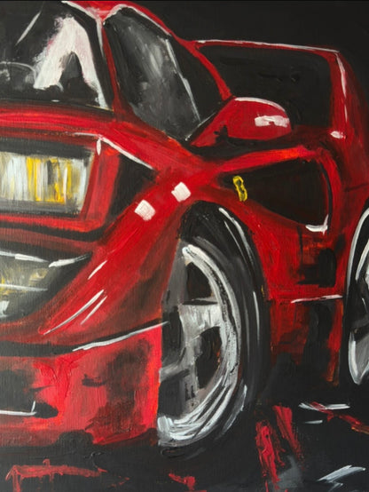Legendäres Ferrari F40-Gemälde