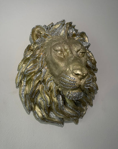 Lion King Gold & Cristal Strass