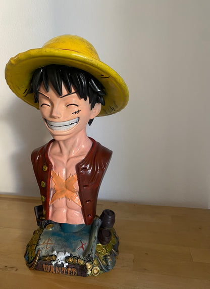 Statua Monkey D. Luffy One Piece Busto Cappello di Paia