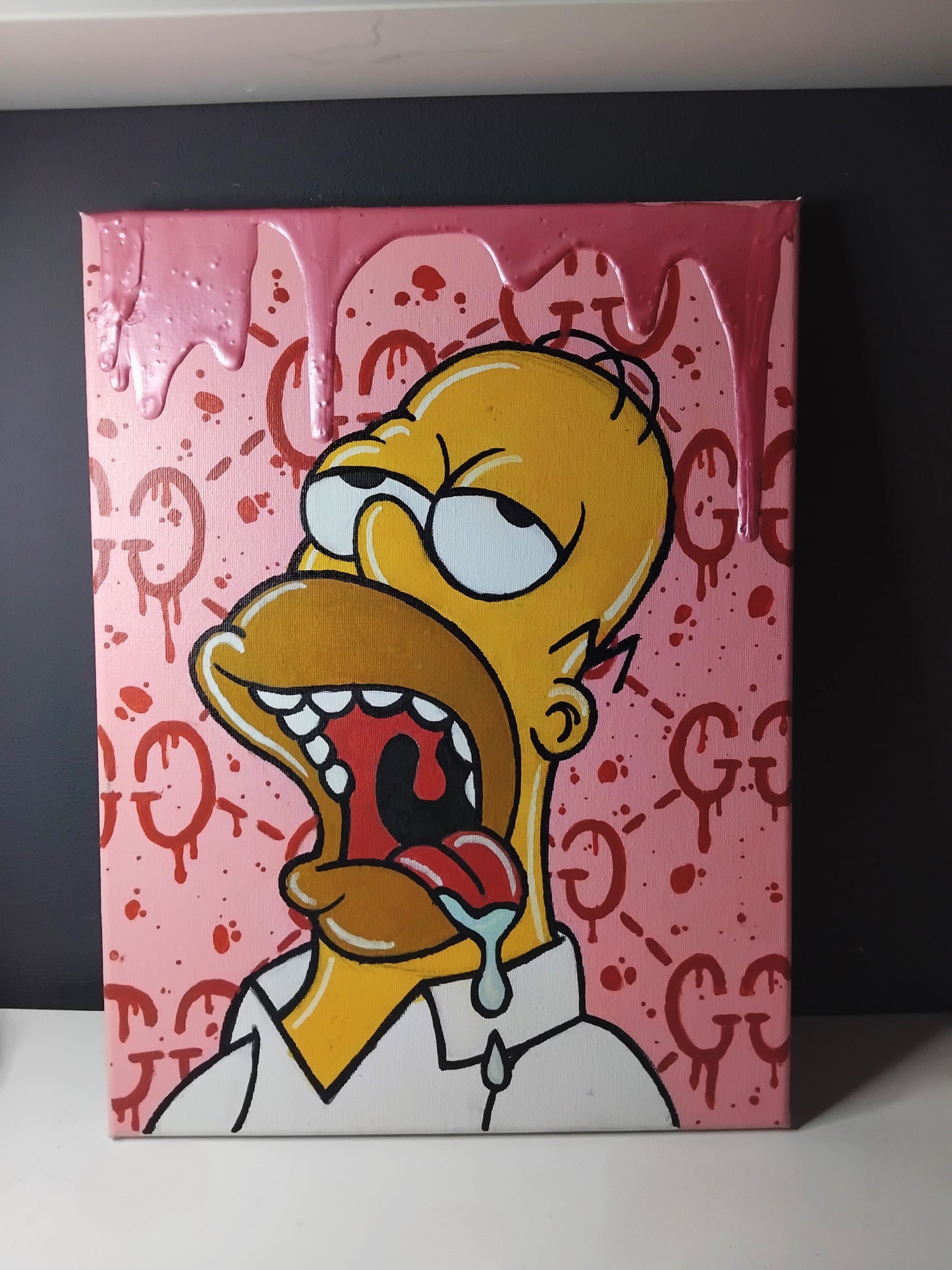 Tela Homer Simpson Versione Gucci Edizione Limitata