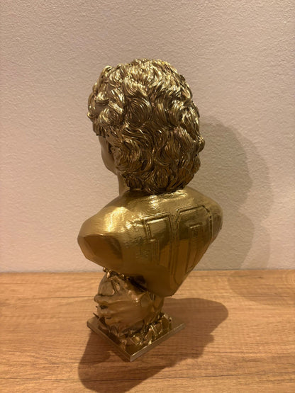 Maradona Statua 3D Oro con Maglia N 10