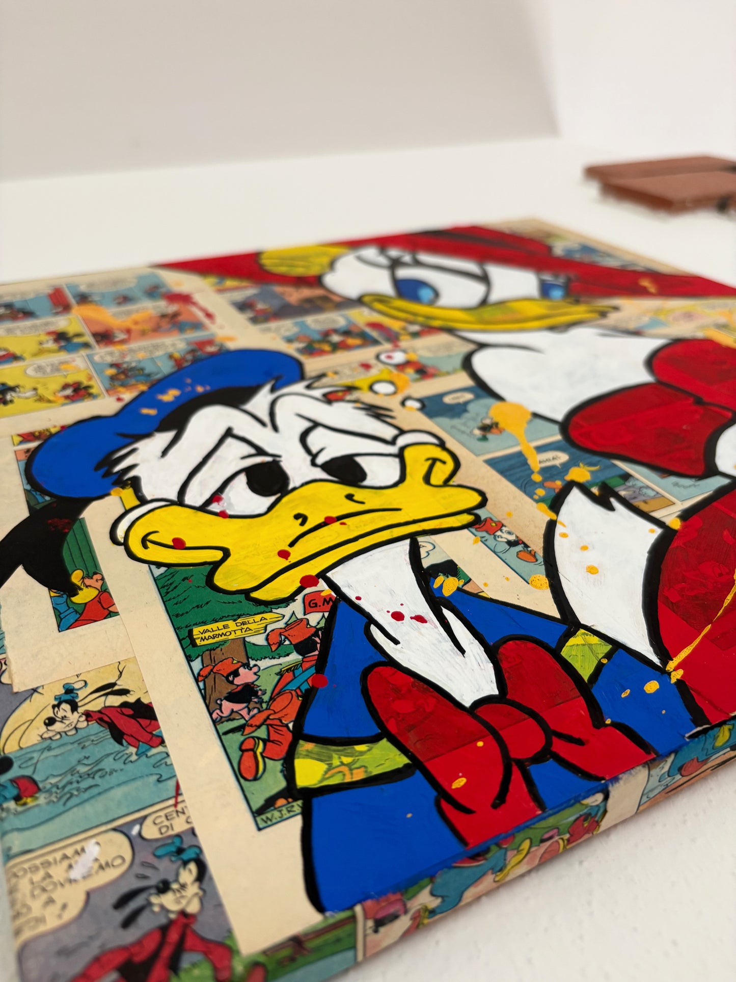 Dipinto Paperino e Paperina Sexy Fumetto Pop Art