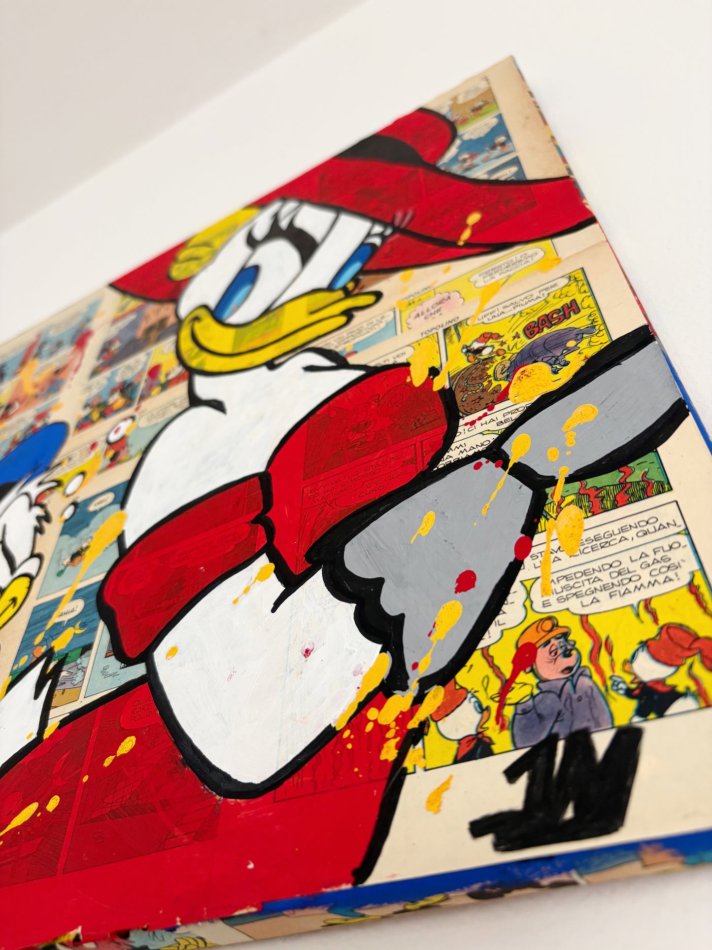Dipinto Paperino e Paperina Sexy Fumetto Pop Art
