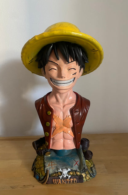Statua Monkey D. Luffy One Piece Busto Cappello di Paia
