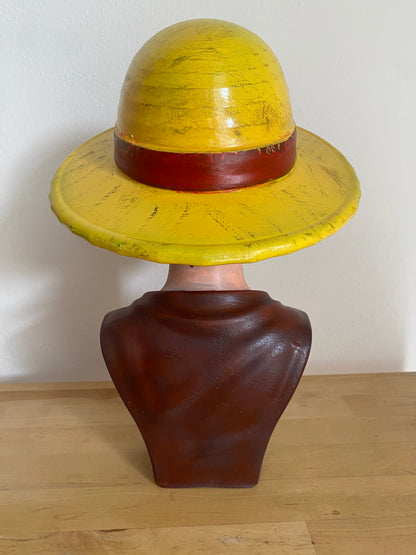 Monkey D. Luffy Statua 3D One Piece Busto Cappello di Paia