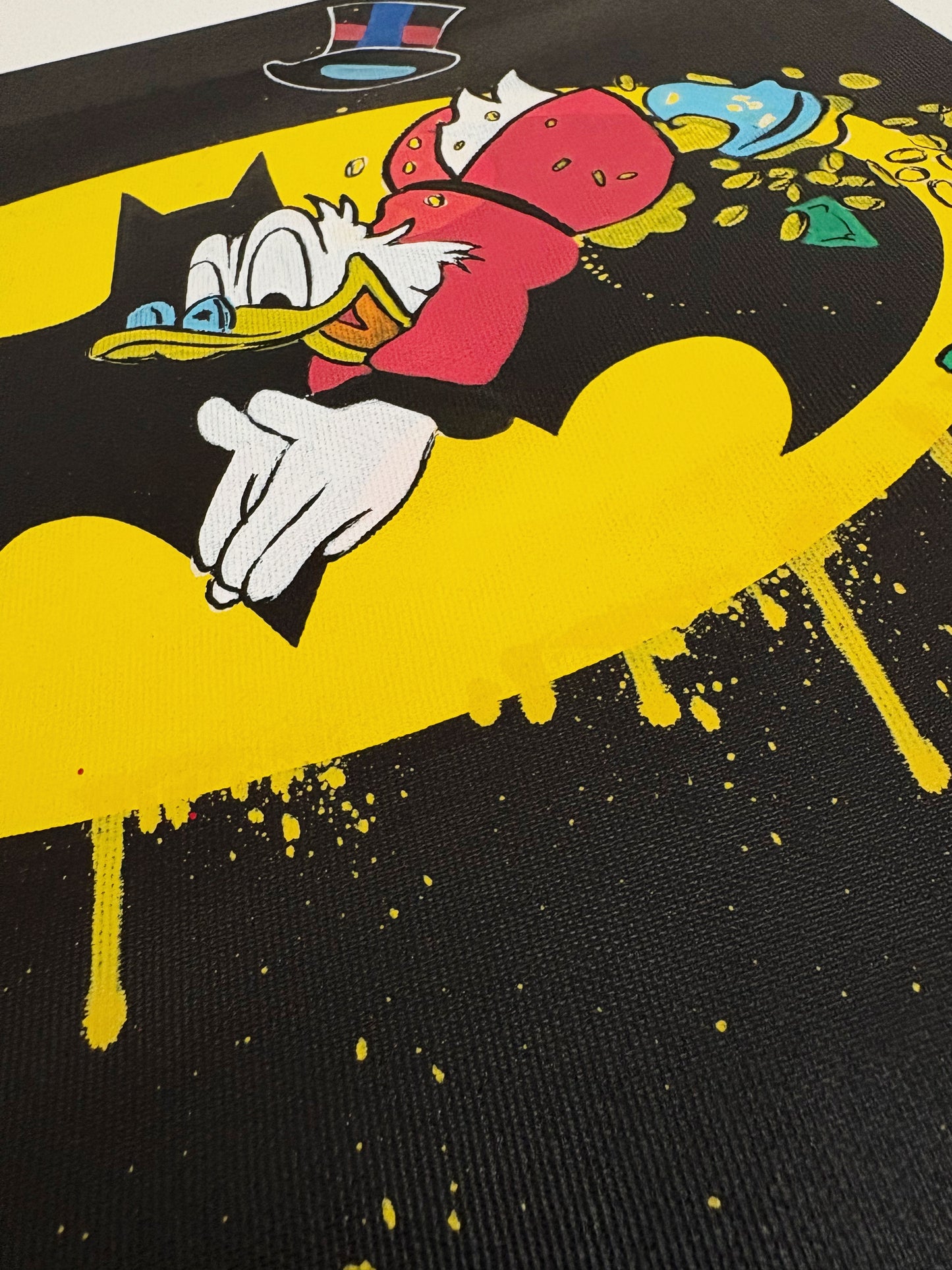 Dipinto Scrooge McDuck Dollari x Batman