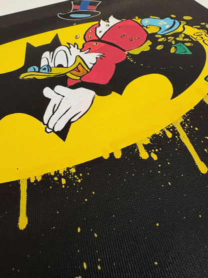 Dipinto Scrooge McDuck Dollari x Batman