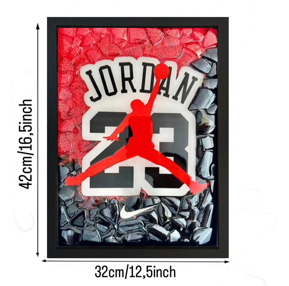 Air Jordan 23 Bild mit Glas
