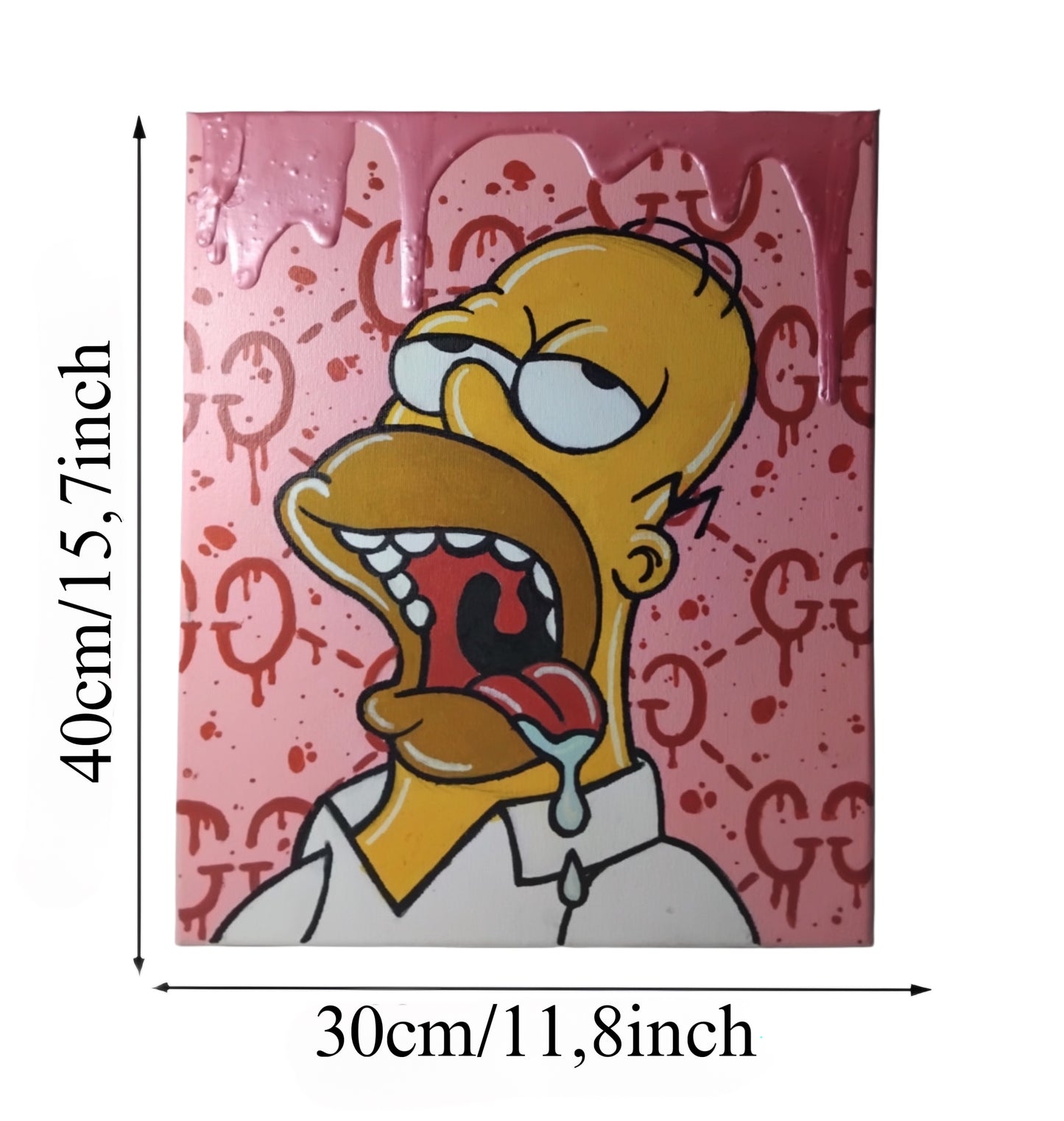 Tela Homer Simpson Versione Gucci Edizione Limitata