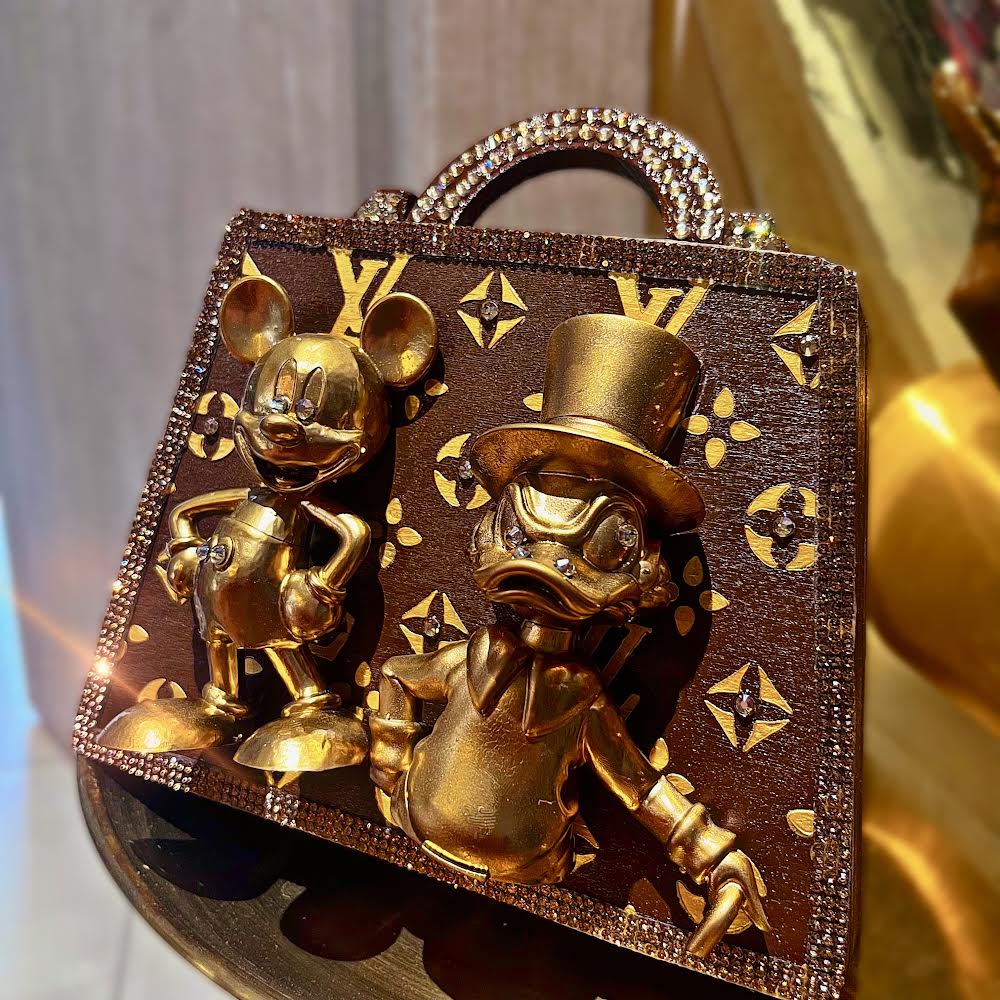 Borsa in Legno Topolino Scrooge Louis Vuitton