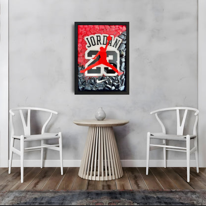 Air Jordan 23 Bild mit Glas
