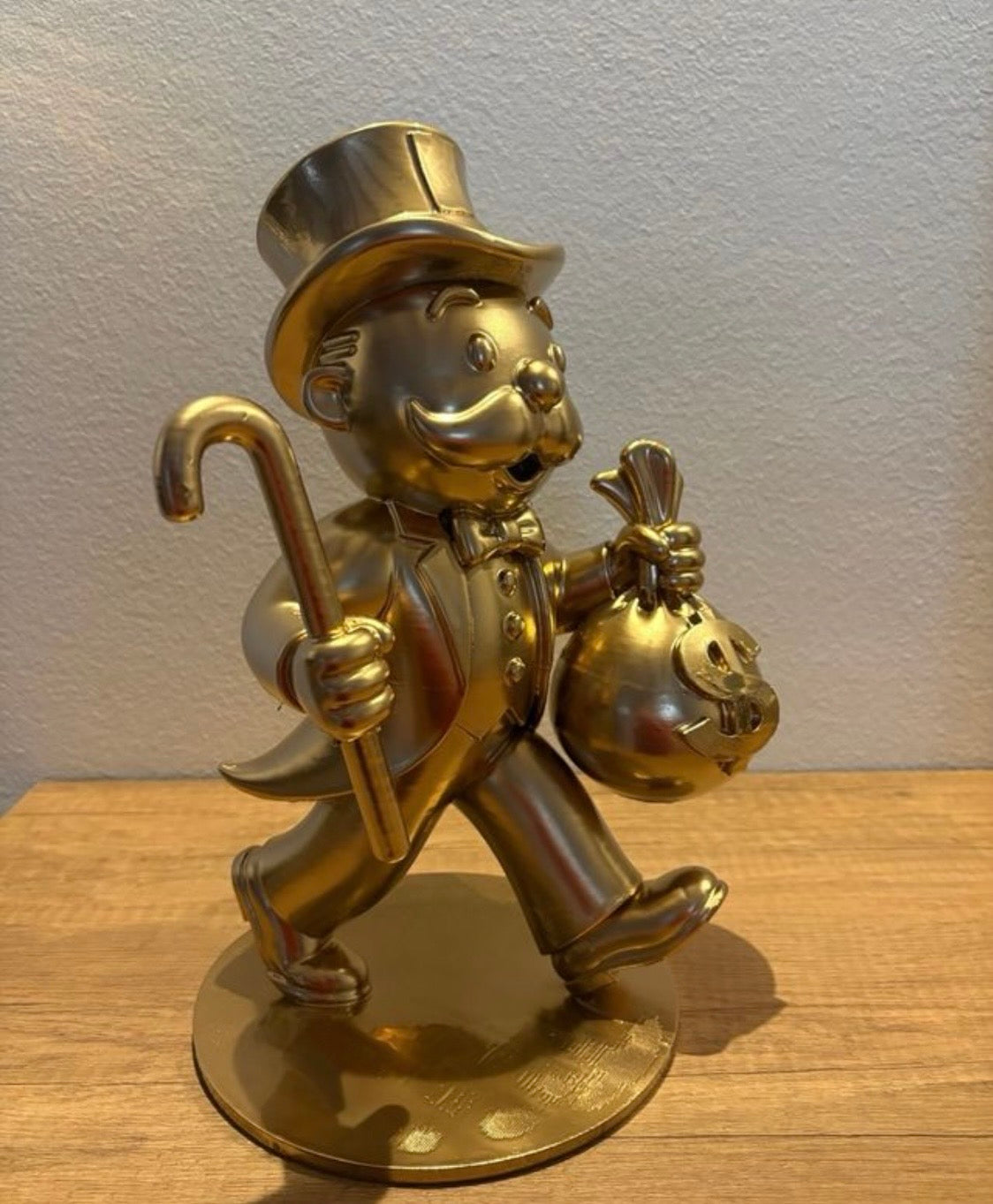 Mr. Monopoly Statua 3D con Bottino e Bastone