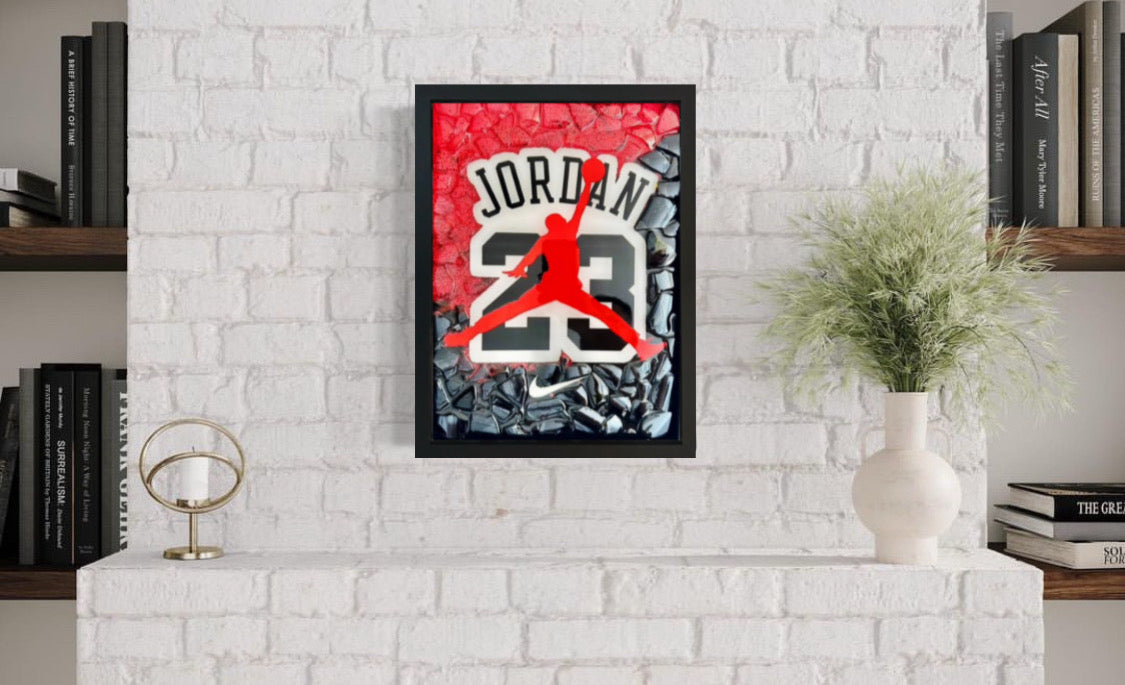 Air Jordan 23 Bild mit Glas