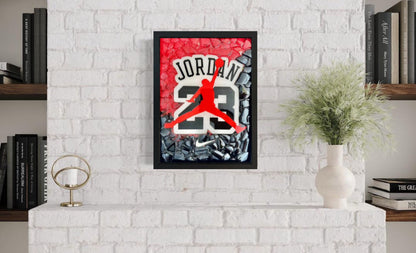 Air Jordan 23 Bild mit Glas