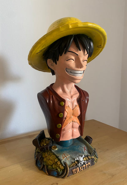 Statua Monkey D. Luffy One Piece Busto Cappello di Paia