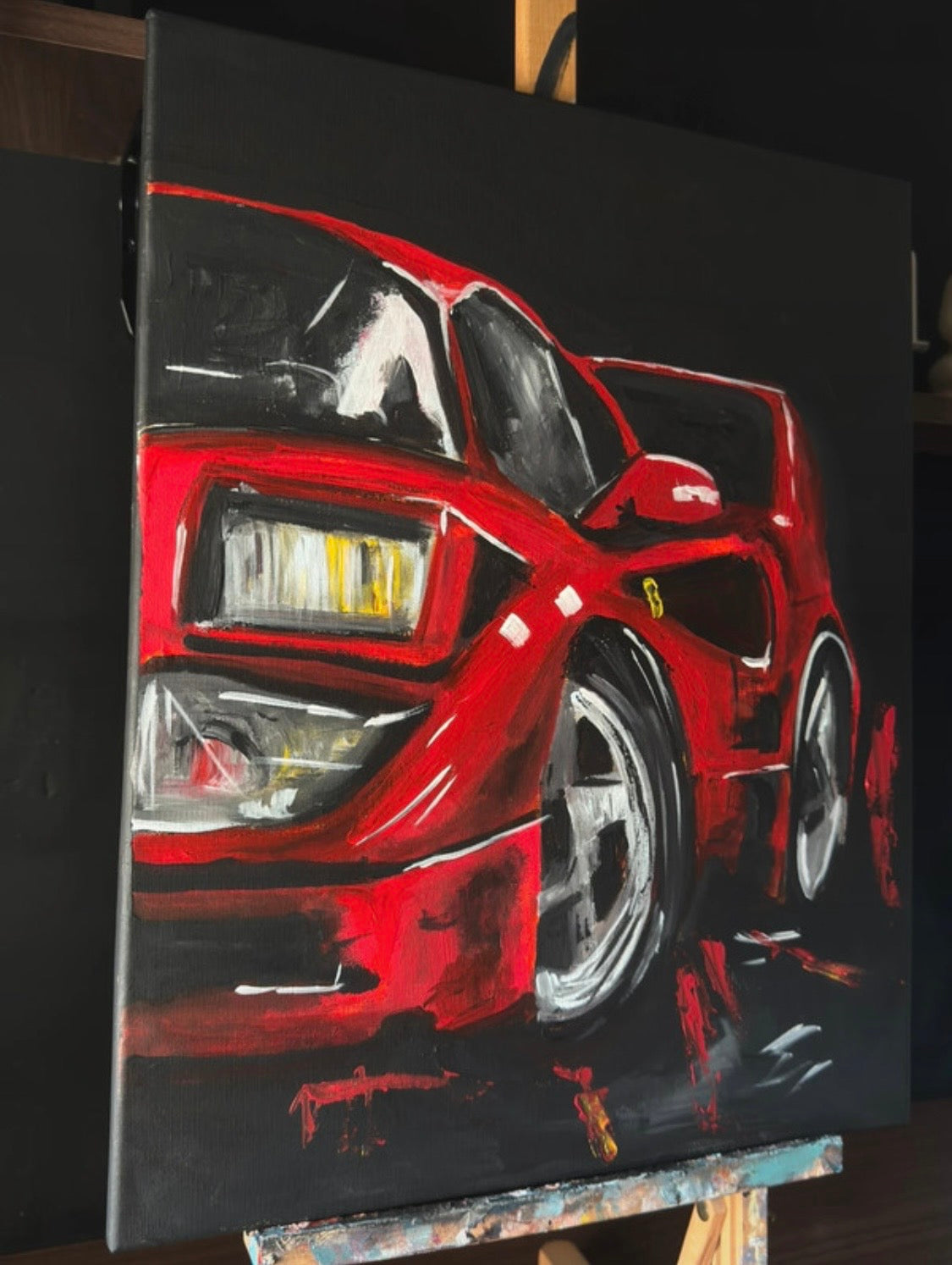 Legendäres Ferrari F40-Gemälde