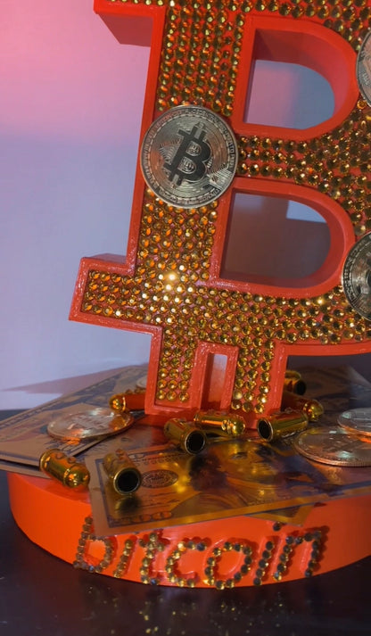 Statua Logo Bitcoin