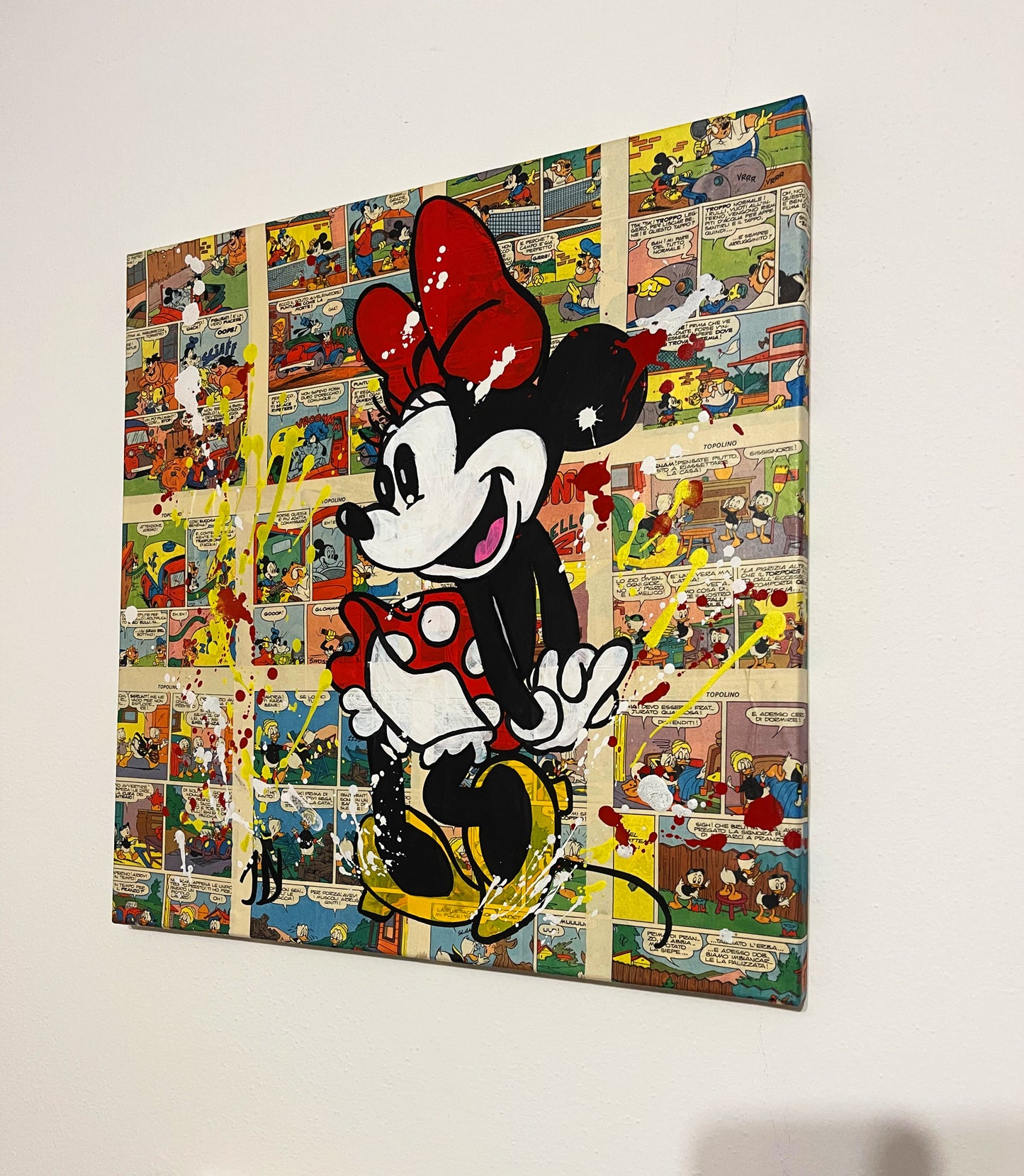 Dipinto Minnie Fumetto Pop Art