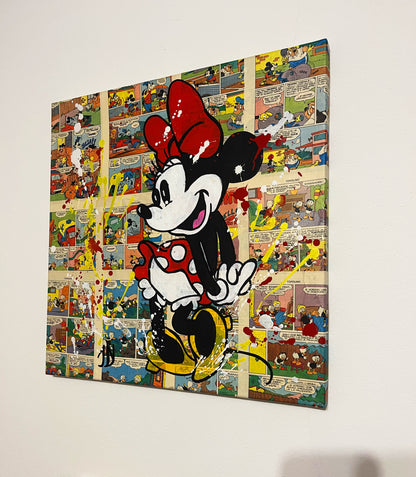Dipinto Minnie Fumetto Pop Art
