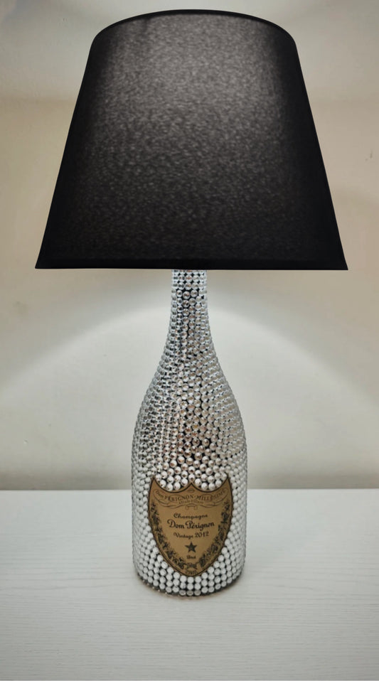 Lampada Dom Pèrignon Vintage Strass Argento