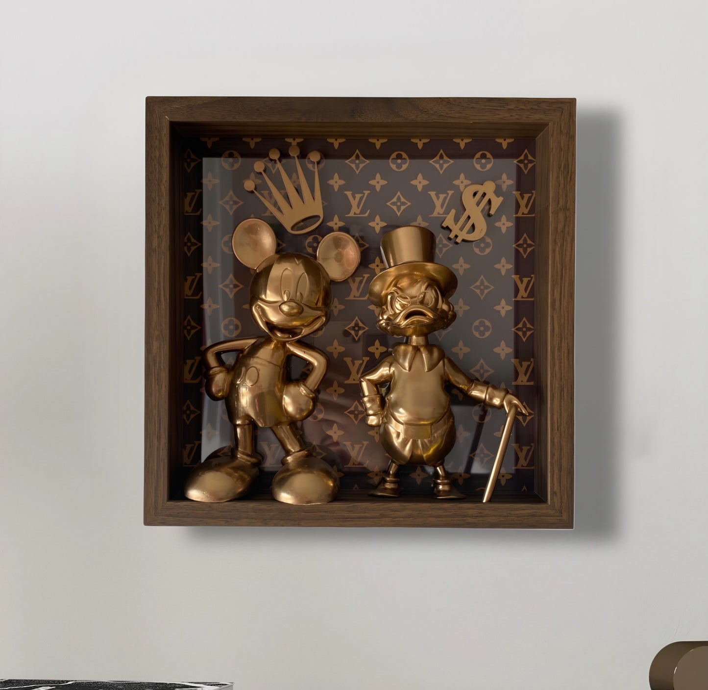 Quadro Topolino e Scrooge Louis Vuitton