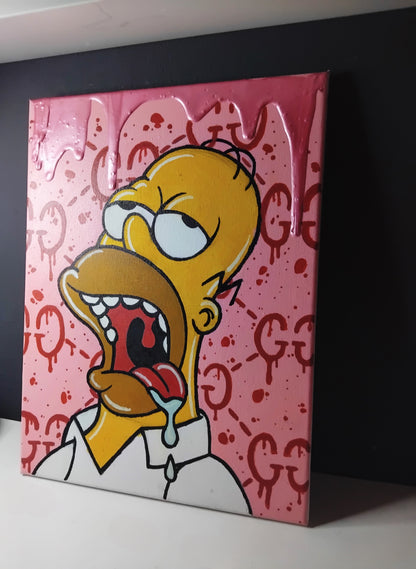 Tela Homer Simpson Versione Gucci Edizione Limitata