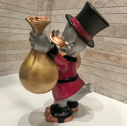 Statua Scrooge Mc Duck Classico con Soldi e Bottino