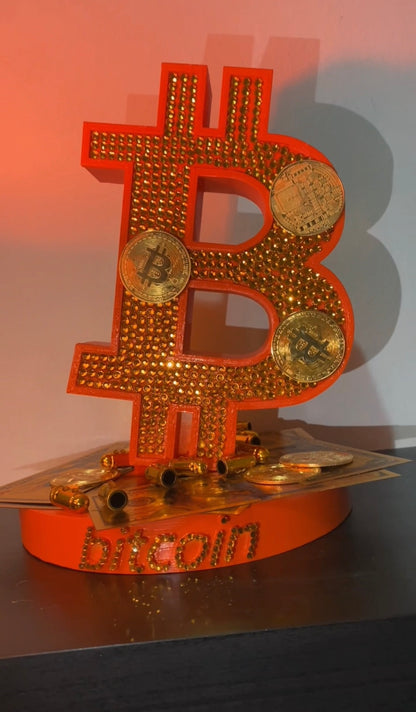 Statua Logo Bitcoin