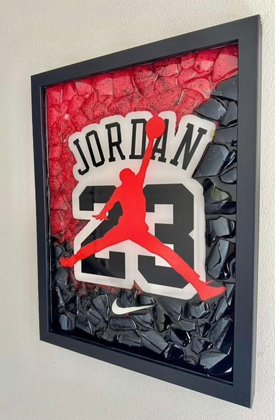 Air Jordan 23 Bild mit Glas