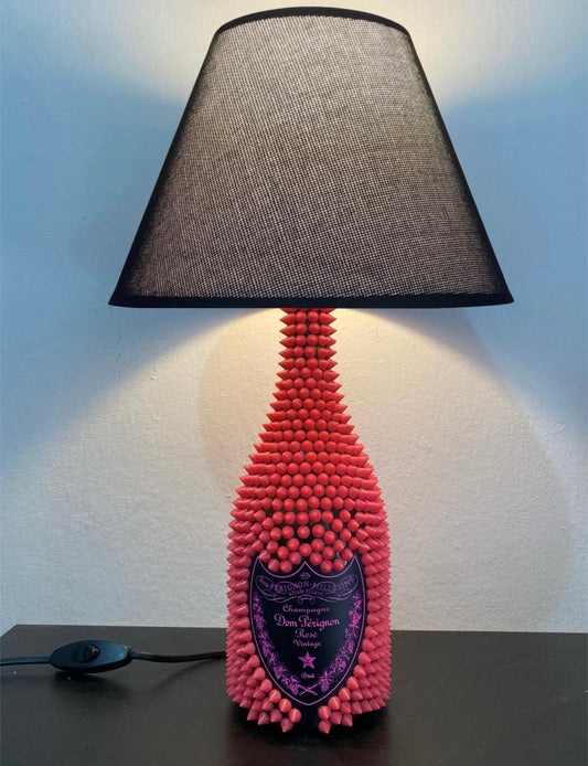 Lampada Dom Pèrignon Luminous Rosè Borchie Rosa