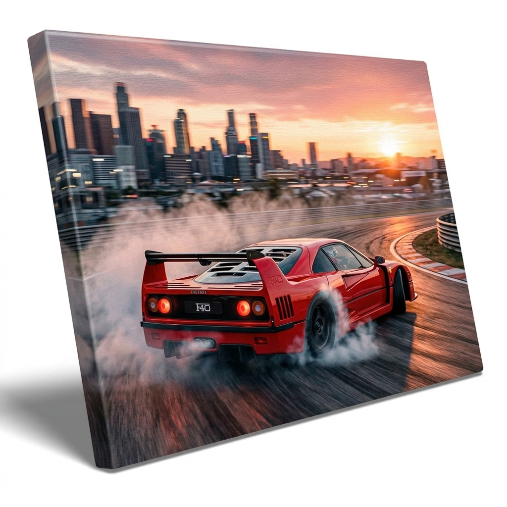 Ferrari F40 Stampa su Tela