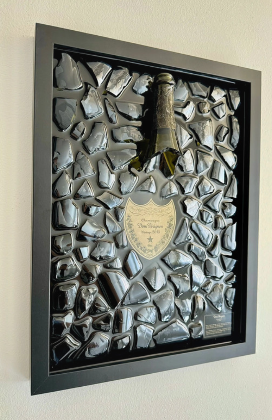 Quadro Dom Pèrignon Vintage Cornice Nero Laccata
