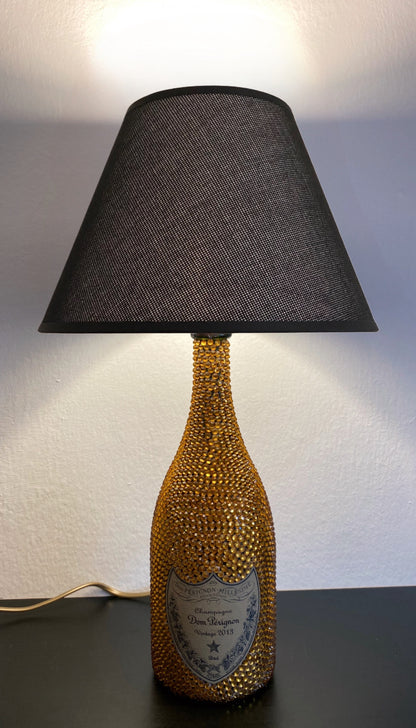 Lampada Dom Pèrignon Vintage Strass Oro