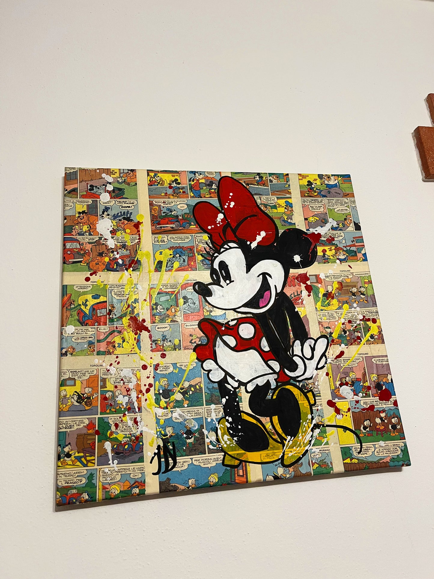 Dipinto Minnie Fumetto Pop Art