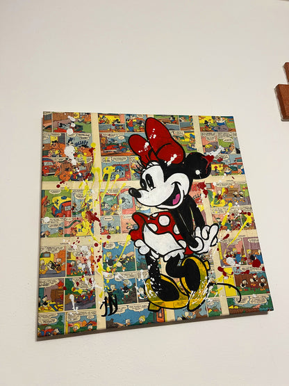 Dipinto Minnie Fumetto Pop Art