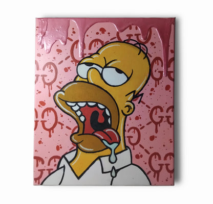 Tela Homer Simpson Versione Gucci Edizione Limitata