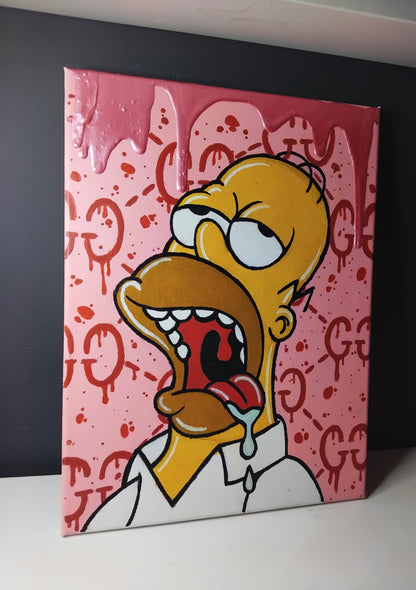 Tela Homer Simpson Versione Gucci Edizione Limitata